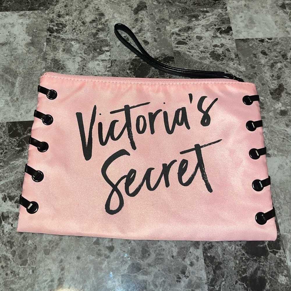 Victoria’s Secret Pink and Black Makeup Bag